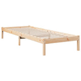 Extra Long Bed Frame without Mattress 80x220 cm Solid Wood Pine 852414