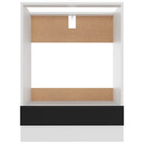 Oven Cabinet Lyon Black 60x46x81.5 cm Engineered Wood 802498