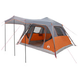 Family Tent with Roof Grey and Orange 305 x 275 x 190 cm 42028709