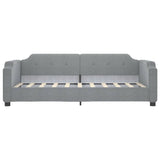 Day Bed without Mattress Light Grey 90x190 cm Single Fabric 354218