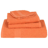 ZNTS Sauna Towels 4 pcs Orange 80x200 cm 360 gsm 100% Cotton 136912
