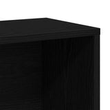 Book Cabinet Black Oak 155 x 24 x 160 cm Engineered Wood 862441