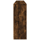Sideboard with LED Lights Smoked Oak 202x37x100 cm 3209188