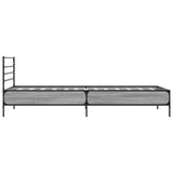 Bed Frame without Mattress Grey Sonoma 90x190 cm Single 845630