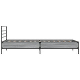 ZNTS Bed Frame without Mattress Grey Sonoma 90x190 cm Single 845630