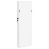 Mirror Jewellery Cabinet Wall Mounted White 30x8.5x90 cm 353211