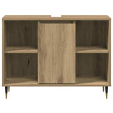 Bathroom Cabinet Artisan Oak 80 x 33 x 60 cm Engineered Wood 873893