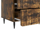 Bedside Cabinet Smoked Oak 43 x 34.5 x 49.5 cm Engineered Wood 894305