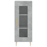Highboard Concrete Grey 34.5x34x180 cm Engineered Wood 3199421