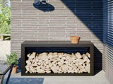 Firewood Rack Black 100x40x60 cm Steel 850982