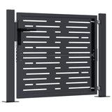 Garden Gate Anthracite 100x75 cm Steel Square Design 153190