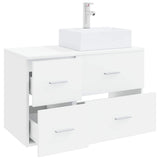Bathroom Furniture Set 2 pcs White Engineered Wood 3403968