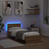 Bed Frame Artisan Oak 75 x 190 cm Engineered Wood 885842