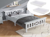 Wooden Bed Frame with Drawers Single Storage Bed Solid Pine Wood,3FT Guest Bed For Adults, Kids, WF292375AAW