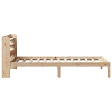 Bed Frame without Mattress 90x200 cm Solid Wood Pine 3306535
