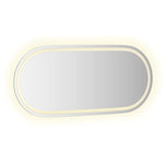 LED Bathroom Mirror 100x45 cm Oval 353287