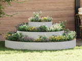 Garden Planter Silver 120 x 120 x 20 cm Stainless Steel 873659