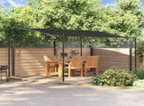 Canopy Anthracite 4x3 m 180 g/m Fabric and Steel 362395