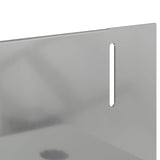 Lawn Edging 30 pcs 102 x 4 x 4 cm Steel Silver 8008736