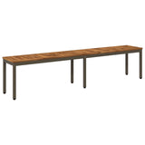 Garden Bench 201 x 35 x 45 cm Solid Acacia Wood Rectangular 901303