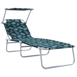 Sun Lounger Folding 2 pcs Green 58 x 188 x 77cm Polyester 42003067