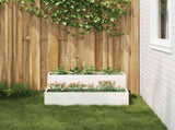 Garden Planter White 100 x 60 x 45 cm Cold-rolled Steel 865870