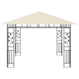 Gazebo with Mosquito Net 3x3x2.73 m Cream 180 g/m 47969