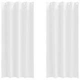 Blackout Curtains with Rings 2 pcs Pure White 225 x 140 cm 4107385