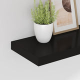 Floating Wall Shelves 4 pcs Black 60x23.5x3.8 cm MDF 323834