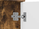 Bathroom Furniture Set Smoked Oak Engineered Wood 3404245