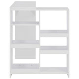 Bar Table with Moveable Shelf White 138x39x110 cm 280222