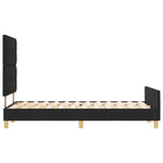 ZNTS Bed Frame Black 120x200 cm Fabric 3344720