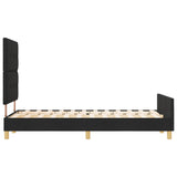 ZNTS Bed Frame Black 120x200 cm Fabric 3344720