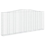 Arched Gabion Basket 400x30x160/180 cm Galvanised Iron 153408