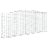 Arched Gabion Basket 400x30x160/180 cm Galvanised Iron 153408