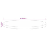Table Top 60x2.5 cm Round Solid Wood Mango 370062