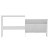 Bar Table with 2 Table Tops White 130x40x120 cm 280217