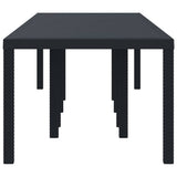 Garden Table Anthracite 300 x 100 x 73 cm Poly Rattan 3378520