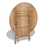 Garden Furniture Set Natural Bamboo Solid Bamboo Medium Foldable 41497
