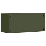 Wall Cabinet for Garage with Gas-lift Door Olive green 883279