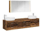 Bathroom Furniture Set 4 pcs Old Wood 49.5 x 44.5 x 65.5 cm 3407069