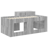 Kids'High Bed Frame with Desk Grey Sonoma Engineered Wood 3422672