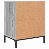Bedside Cabinet Grey sonoma 49 x 36 x 61 cm Engineered wood 883486