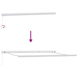Manual Retractable Awning Burgundy 400x300 cm 3215315