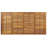 Garden Dining Set 7 pcs Black Solid Acacia Wood 3365463