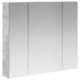 Bathroom Mirror Cabinet Concrete Grey 80 x 14.5 x 70 cm 889106