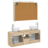 Bathroom Cabinet Set 4 pcs Sonoma Oak Engineered Wood 3406337