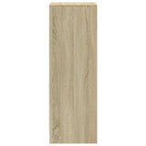 Sideboard with LED Sonoma Oak 38x34x100 cm Engineered Wood 852168