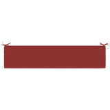 2-Piece Bench Cushions SOEST 2 pcs 100% Polyester Wine Red 949253
