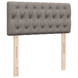 Box Spring Bed with Mattress Taupe 100x200 cm Fabric 3285810